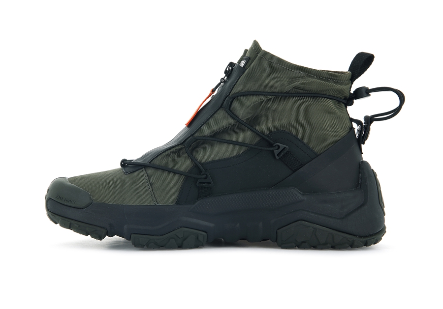 Palladium Off-grid Hi Zip Vanntette + Olivengrønne | VVR9655JE