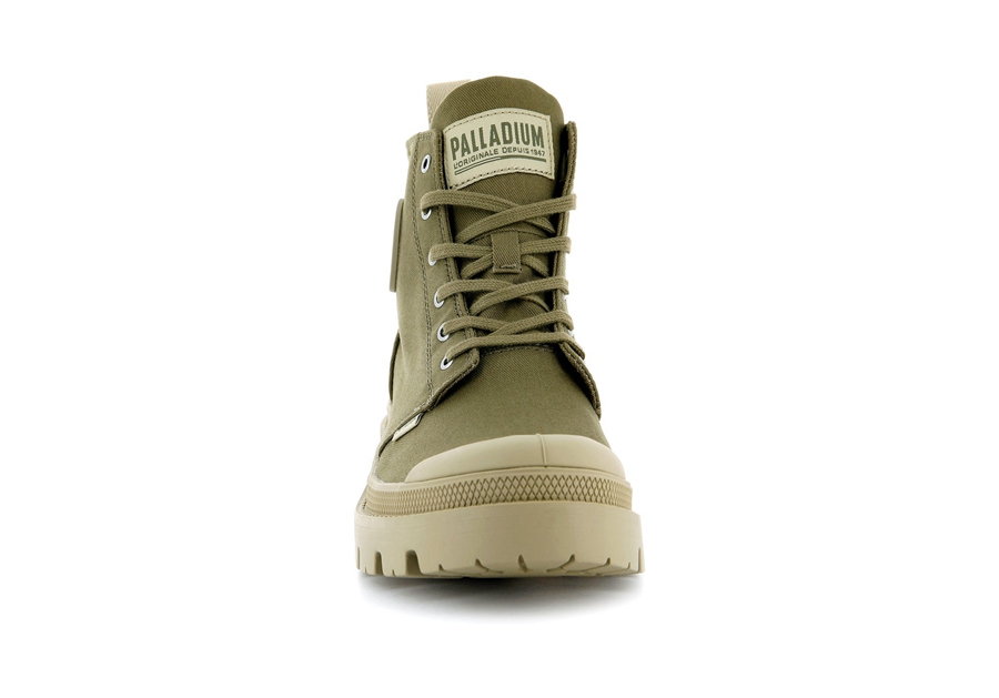 Palladium Pallabase Twill Mørke Grønn | UQU7795YW