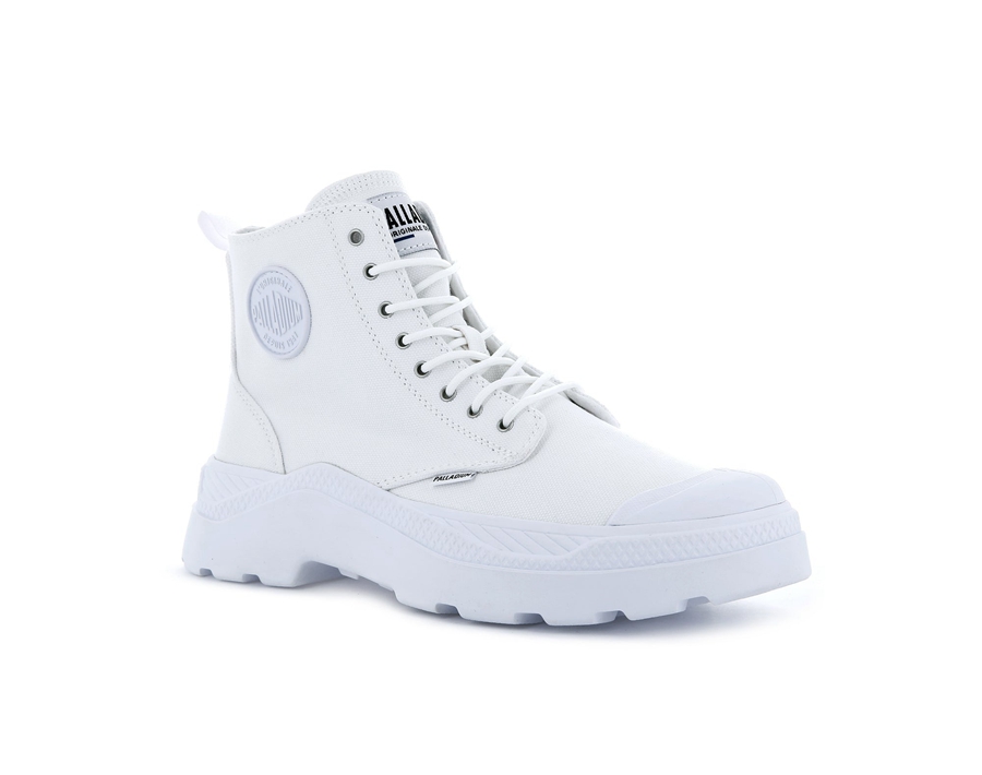 Palladium Pallakix Hi Canvas Hvite | AAP906ML