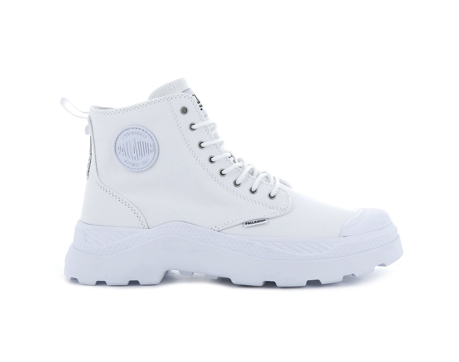 Palladium Pallakix Hi Canvas Hvite | QII9856YT