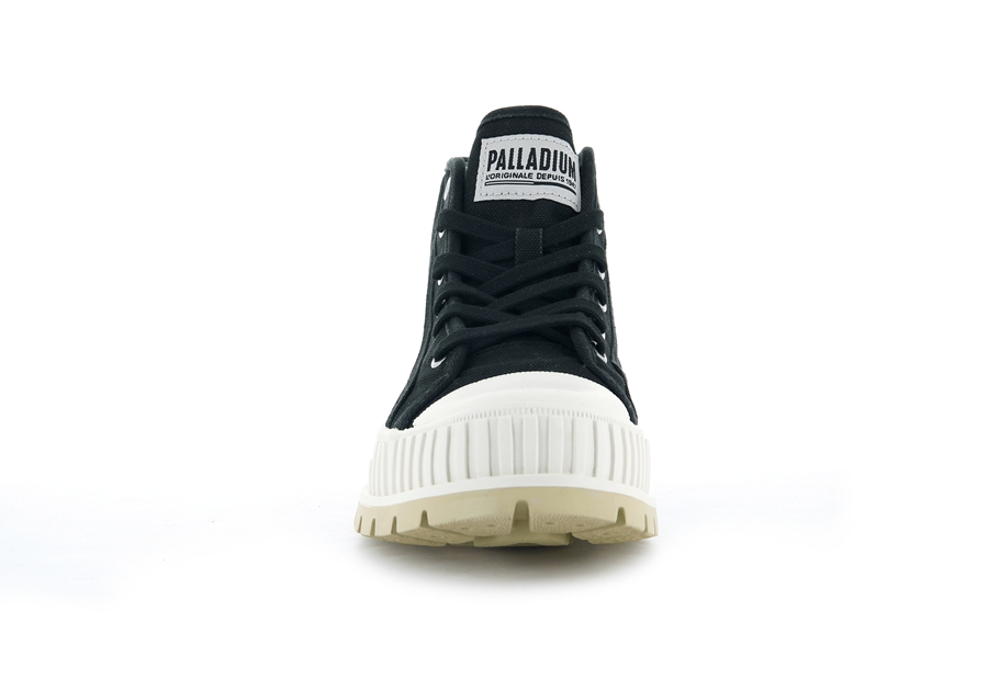 Palladium Pallashock Mid Og Svarte Hvite | NZS7337RU