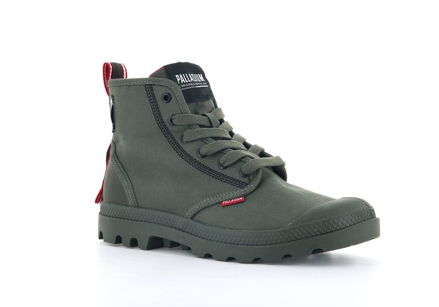 Palladium Pampa Dare 2 Survive Olivengrønne | HHE7698SB