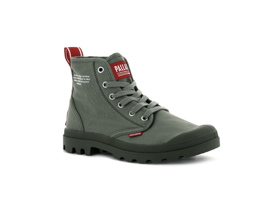 Palladium Pampa Hi Dare Olivengrønne | JSI4659QQ