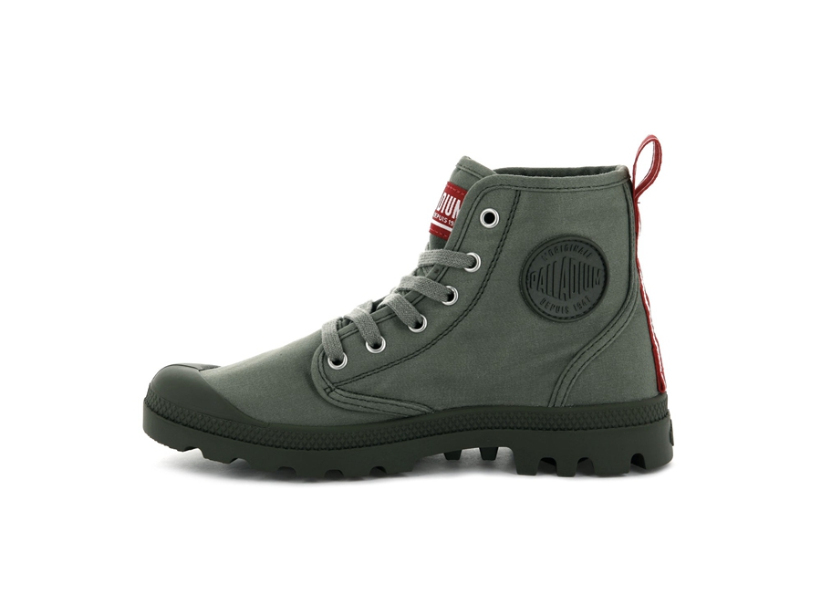 Palladium Pampa Hi Dare Olivengrønne | JSI4659QQ