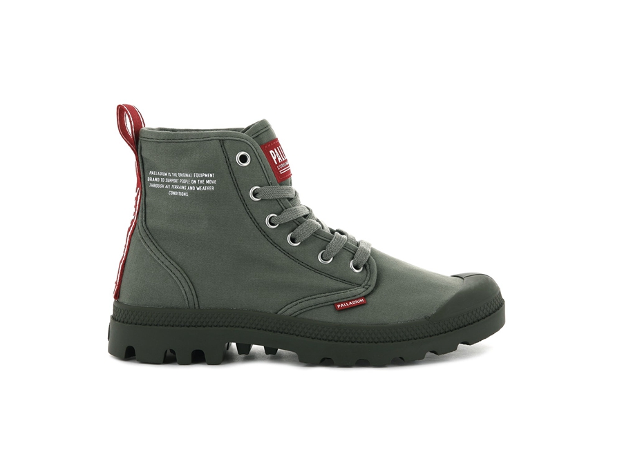 Palladium Pampa Hi Dare Olivengrønne | JSI4659QQ