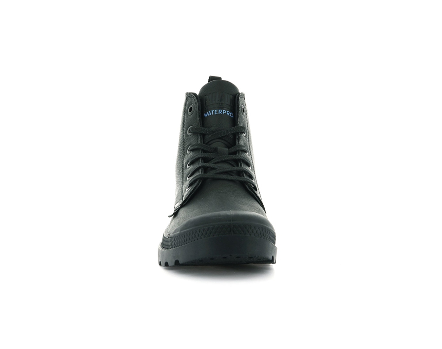 Palladium Pampa Hi Ess Lær Wp+ Svarte | KCR5764ST