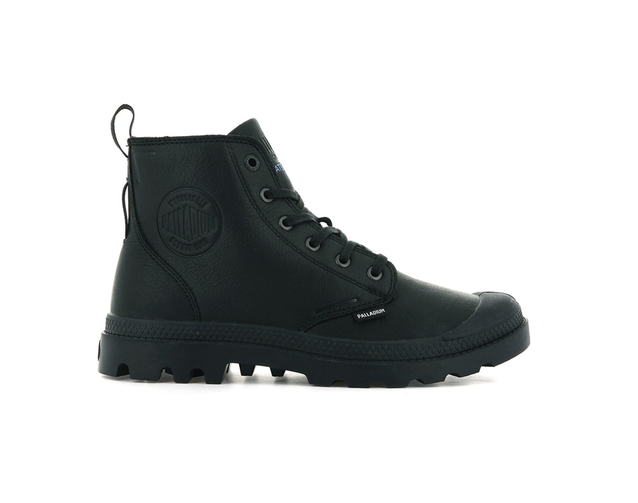 Palladium Pampa Hi Ess Lær Wp+ Svarte | KCR5764ST