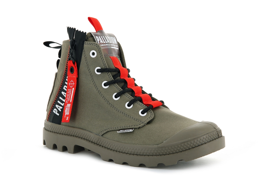 Palladium Pampa Hi Ticket To Earth Grønn | KRR2114IZ