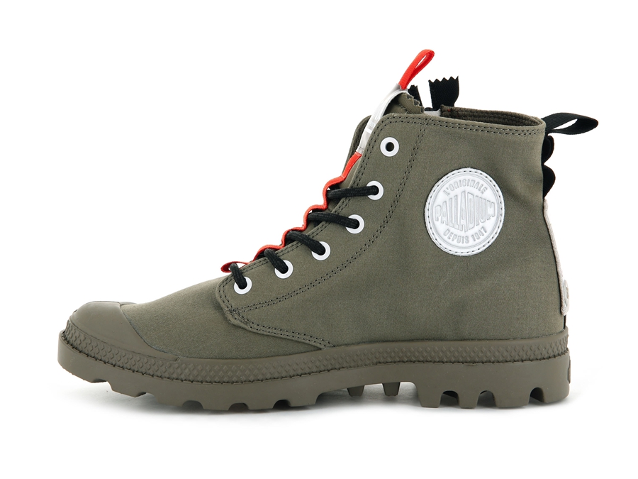 Palladium Pampa Hi Ticket To Earth Grønn | KRR2114IZ