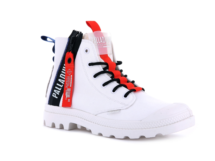 Palladium Pampa Hi Ticket To Earth Hvite | FZF7061DC