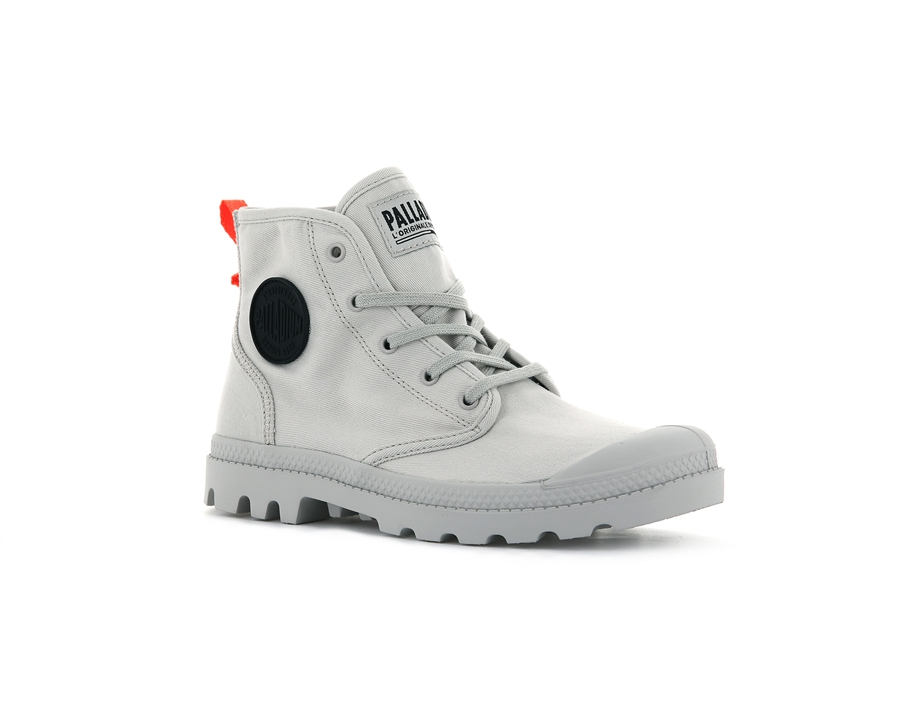 Palladium Pampa Hi Twill Grå | QQG6580NU