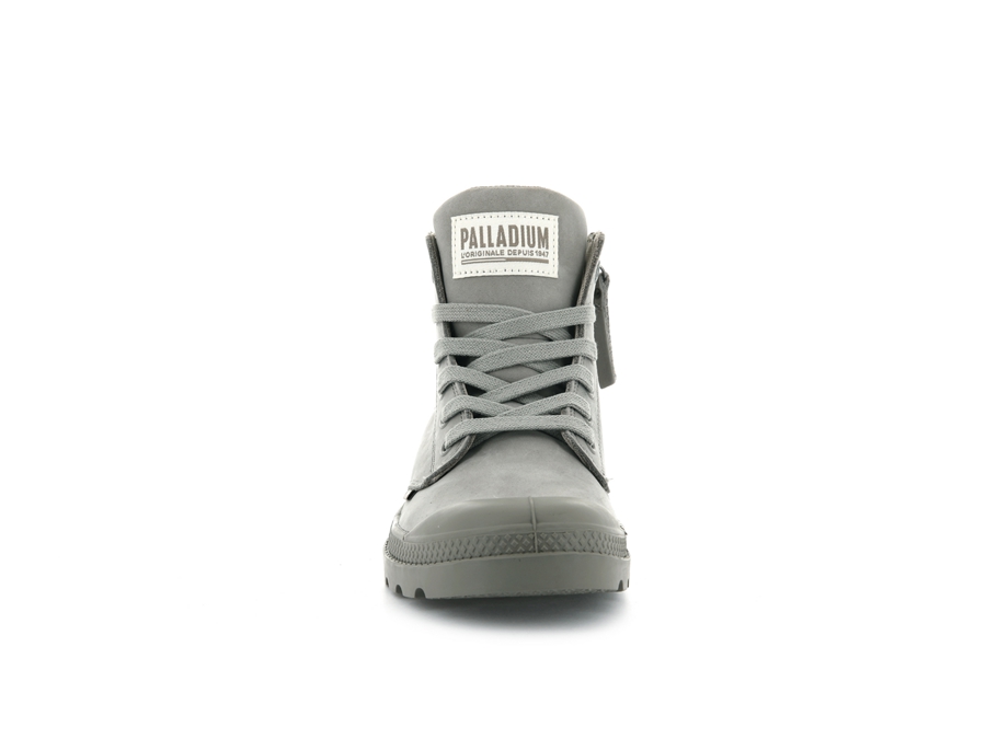 Palladium Pampa Hi Zip Nubuck Grå | FUI2250GD