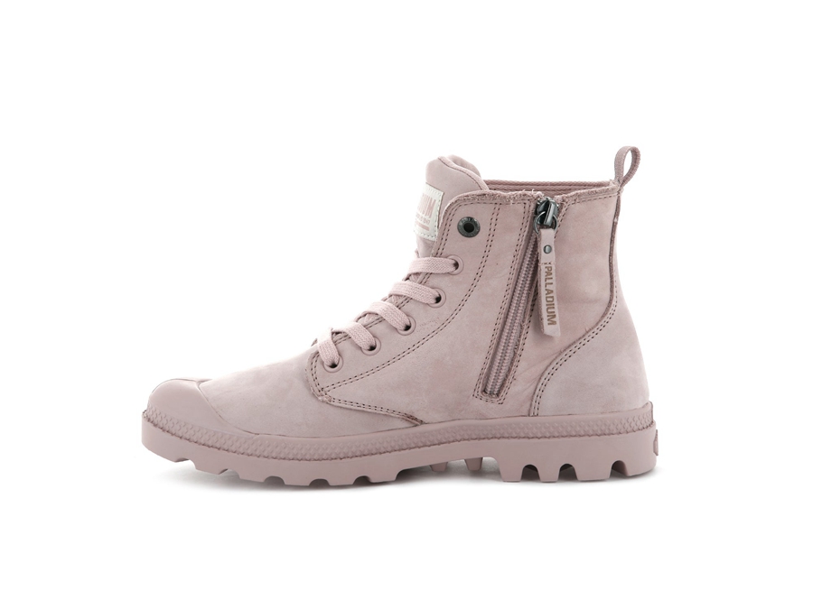 Palladium Pampa Hi Zip Nubuck Rosa | SLG4793VP