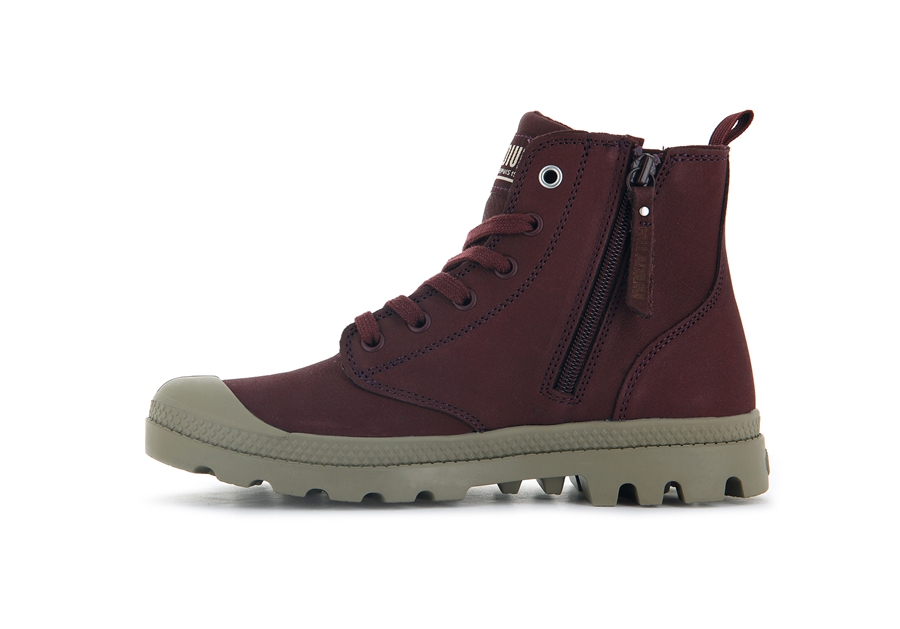 Palladium Pampa Hi Zip Sl Sjokolade | BJH981NU