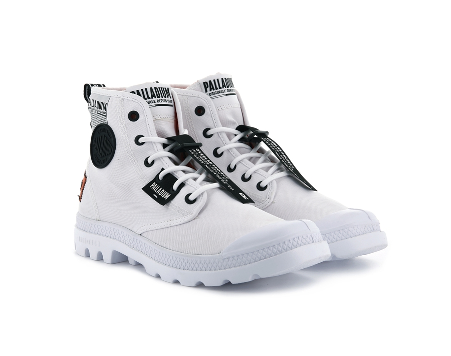 Palladium Pampa Lite Overlab Hvite | HQC779BA