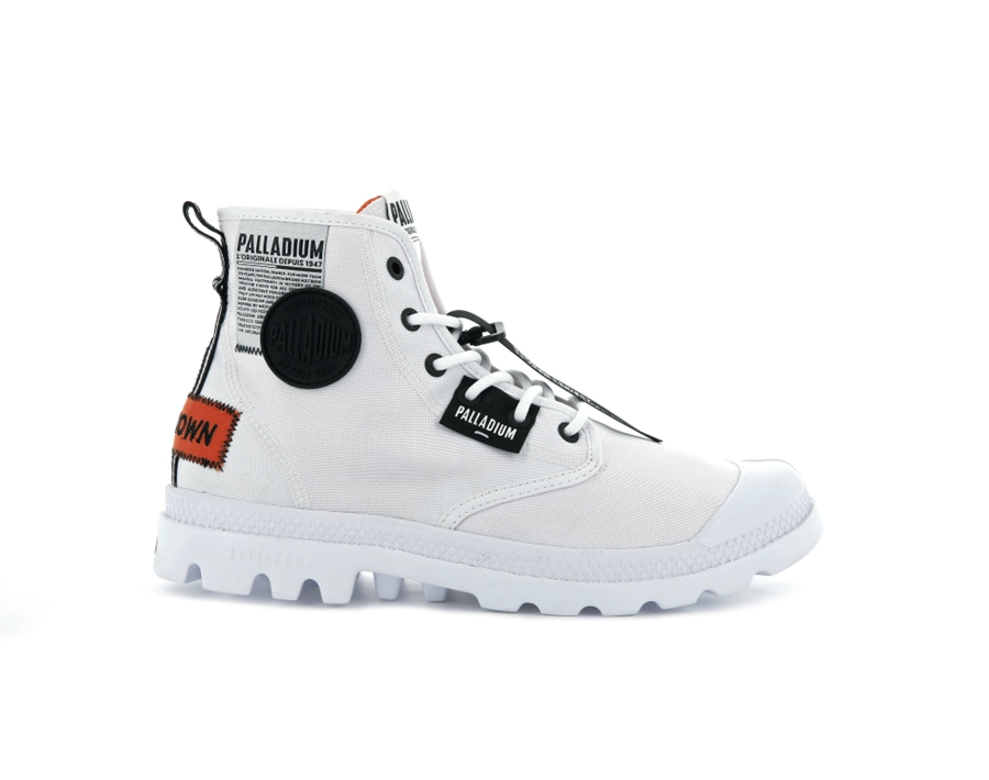 Palladium Pampa Lite Overlab Hvite | KQN127OX