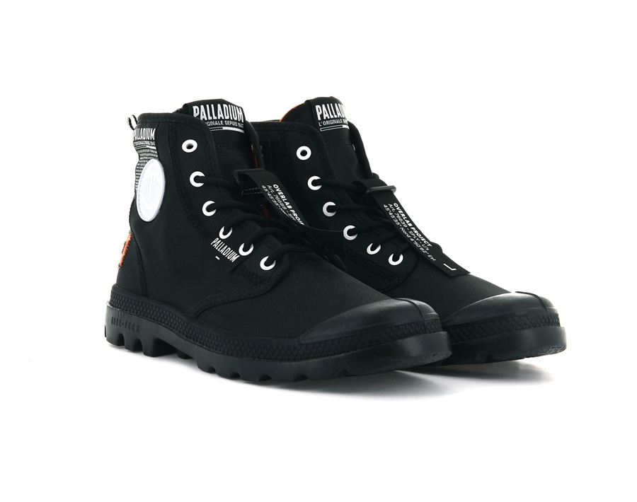 Palladium Pampa Lite Overlab Svarte | MDF4568GE