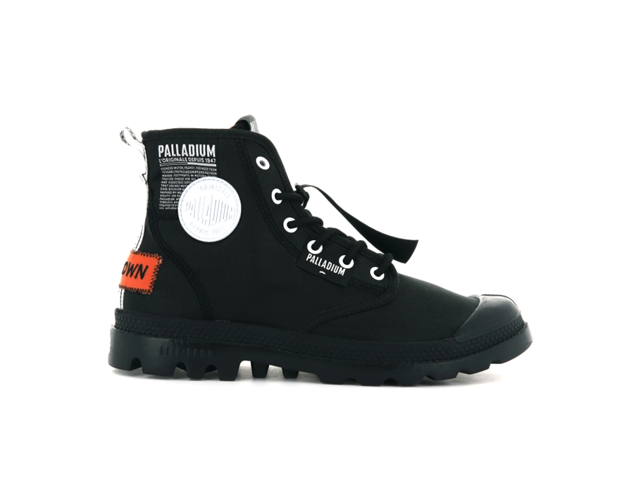 Palladium Pampa Lite Overlab Svarte | NHO4884WW