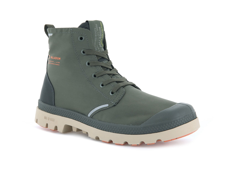 Palladium Pampa Lite+ Recycle Wp+ Olivengrønne | CCB5025PR