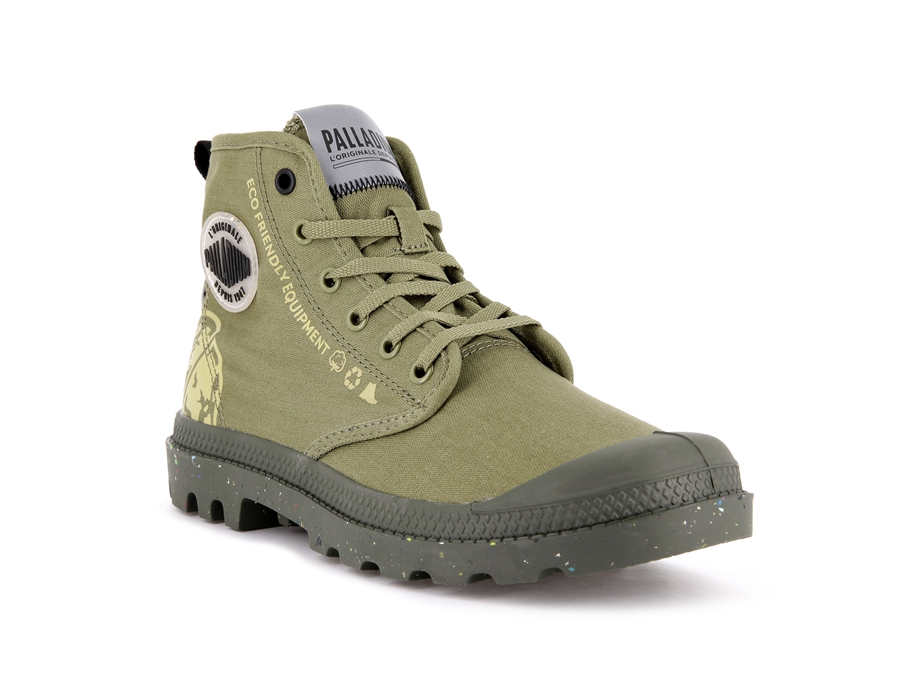 Palladium Pampa Organic Metro Grønn | VKU1742GB