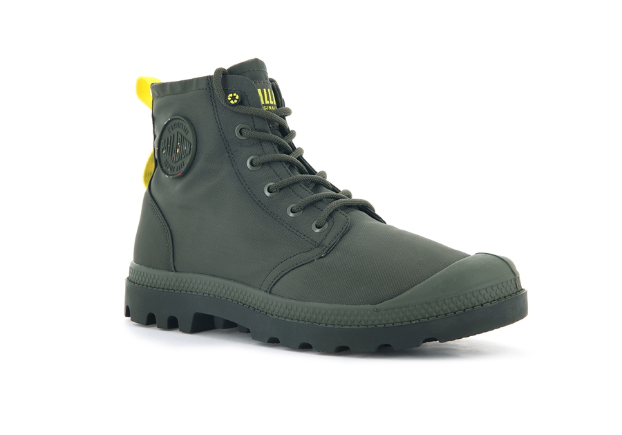 Palladium Pampa Recycle Vanntette+ 2 Olivengrønne | SLX533UE