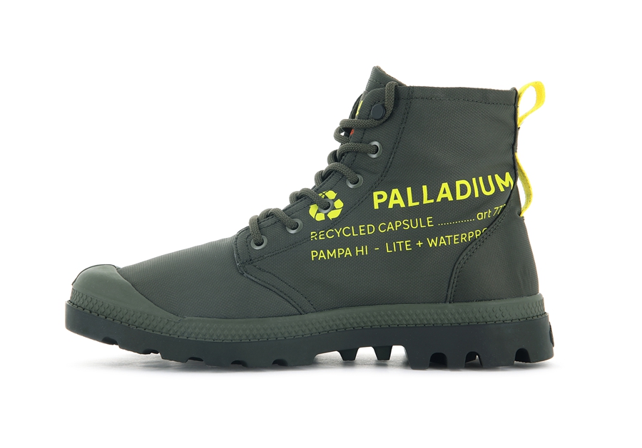 Palladium Pampa Recycle Vanntette+ 2 Olivengrønne | SLX533UE