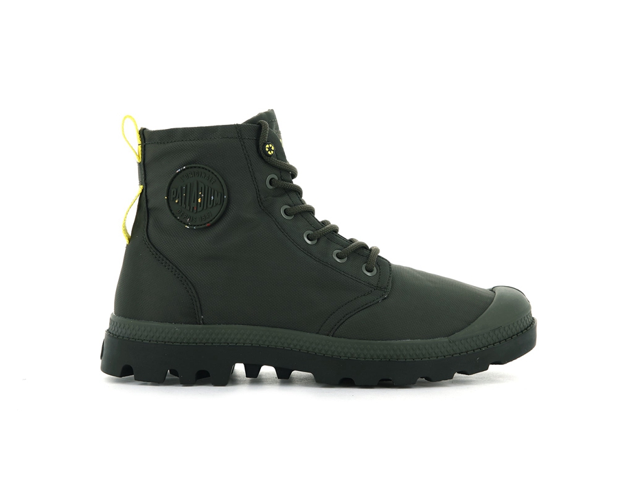 Palladium Pampa Recycle Vanntette+ 2 Olivengrønne | SLX533UE