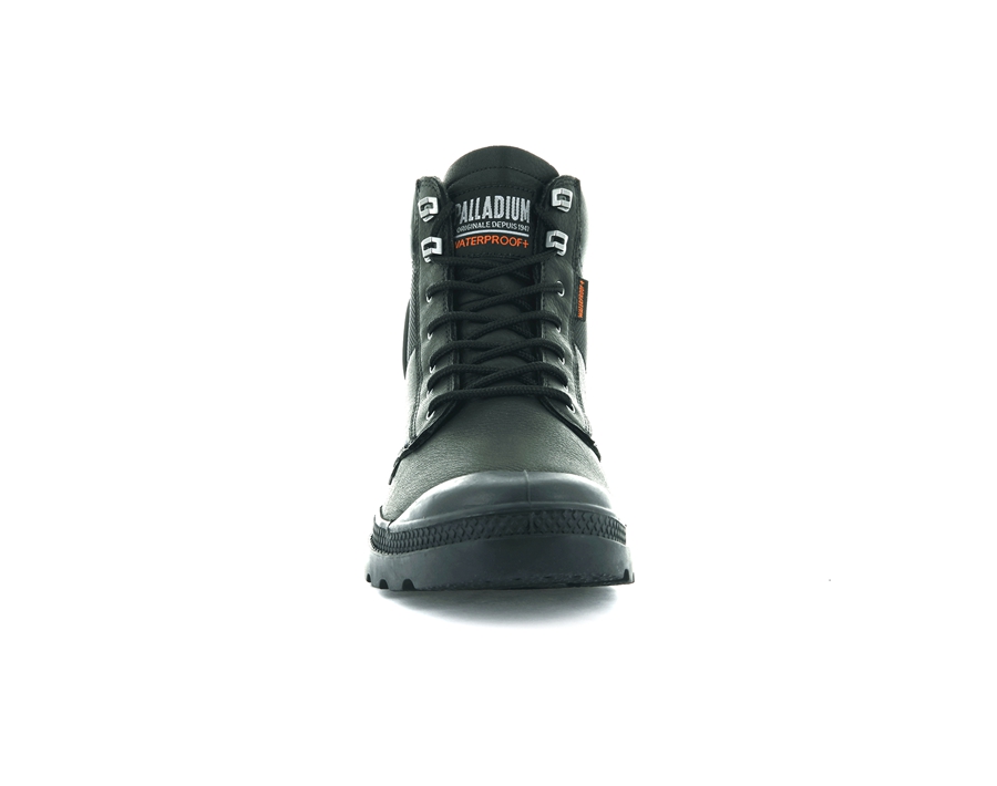 Palladium Pampa Shield Wp+ Lth Svarte | UPT8344LF