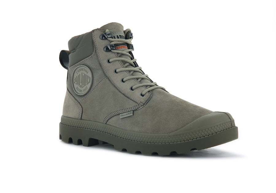 Palladium Pampa Shield Wp+ Lux Grønn | LXS237IV