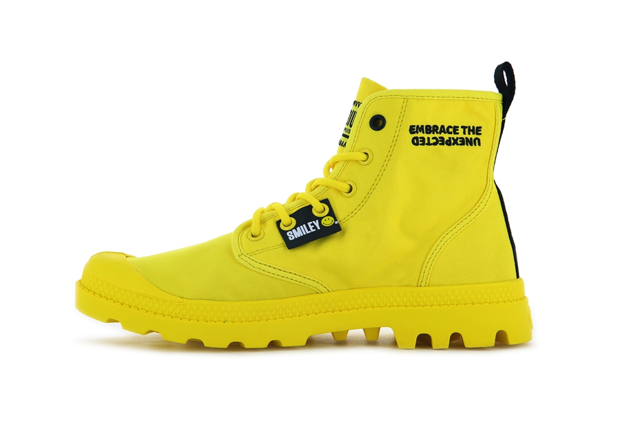 Palladium Pampa Smiley Change Gul | XEL9044NY