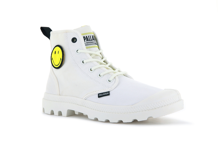 Palladium Pampa Smiley Change Hvite | JFY7994KB