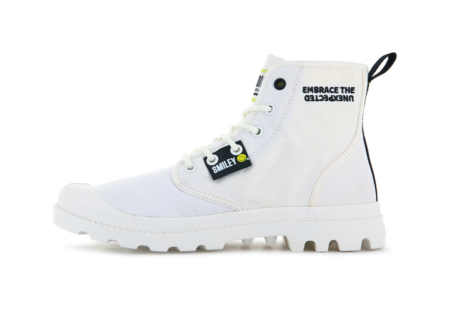 Palladium Pampa Smiley Change Hvite | JFY7994KB