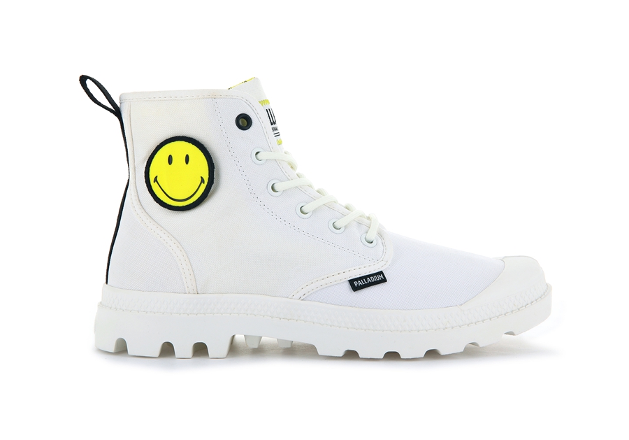 Palladium Pampa Smiley Change Hvite | JFY7994KB