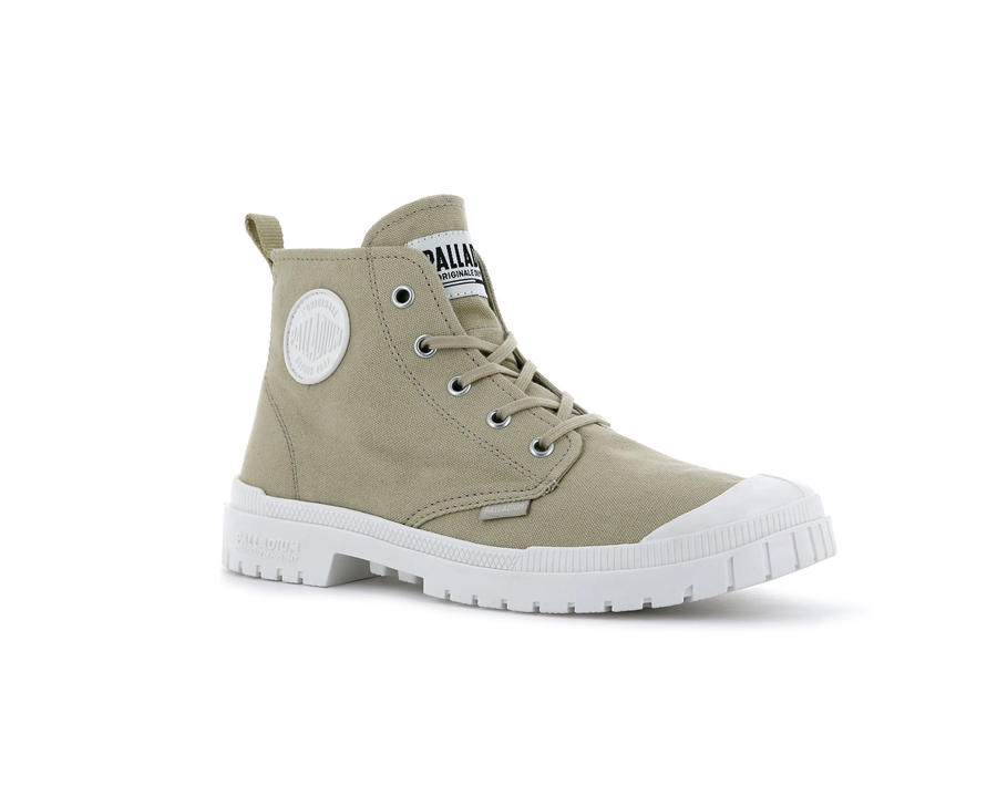 Palladium Pampa Sp20 Hi Canvas Grønn | NPF2949ET