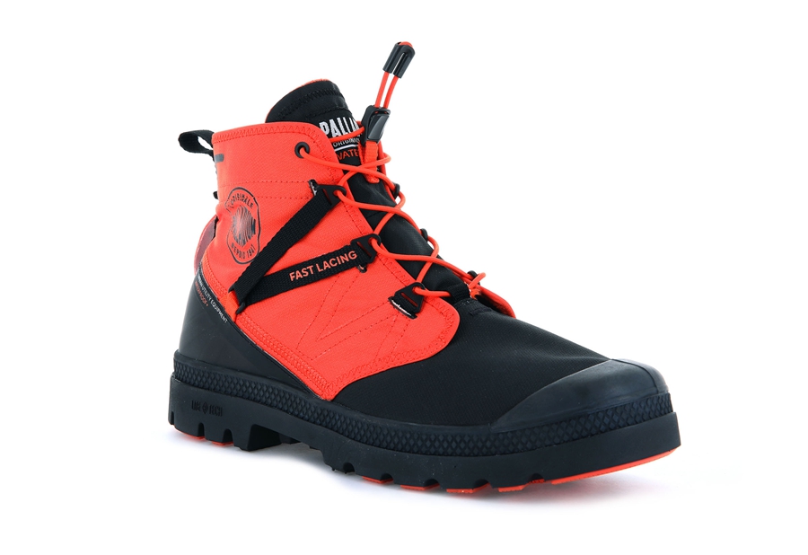 Palladium Pampa Travel Lite+ Vanntette Svarte Oransje | OVM7024TV