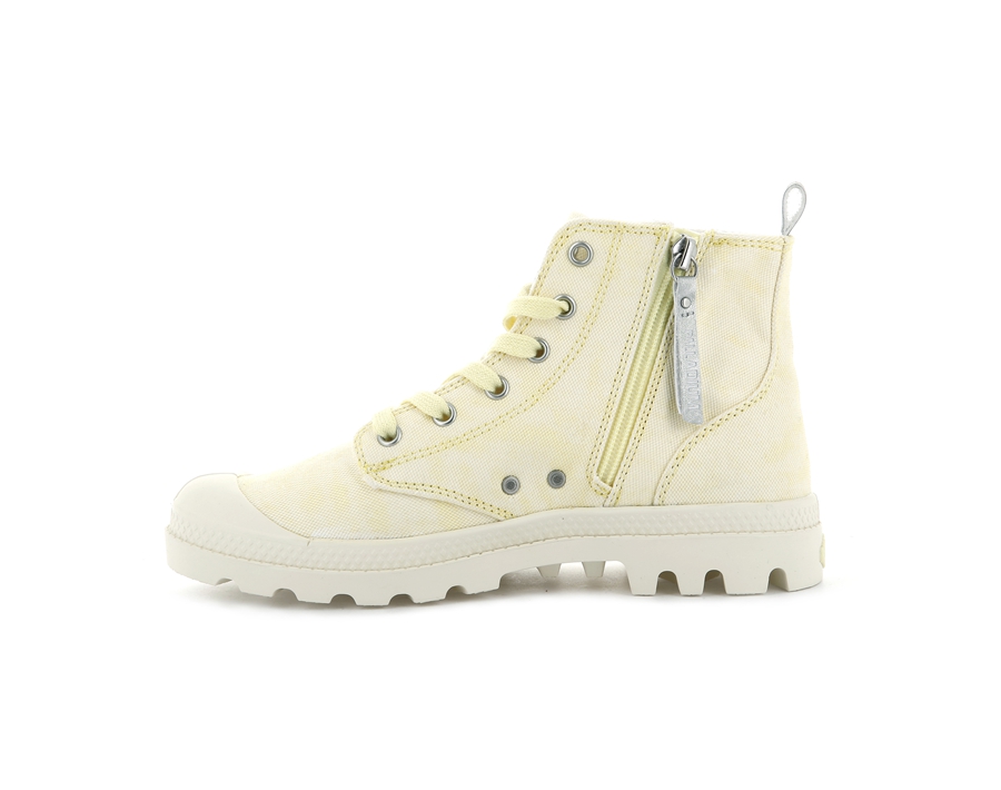 Palladium Pampa Zip Desertwash Gul | HJE3671ZM