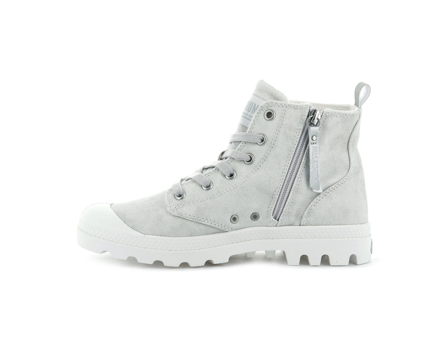 Palladium Pampa Zip Desertwash Hvite | OMA4312UP