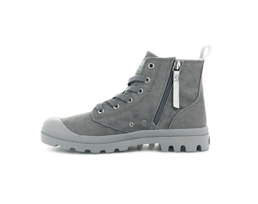 Palladium Pampa Zip Desertwash Mørke Grå | NYG4626YL