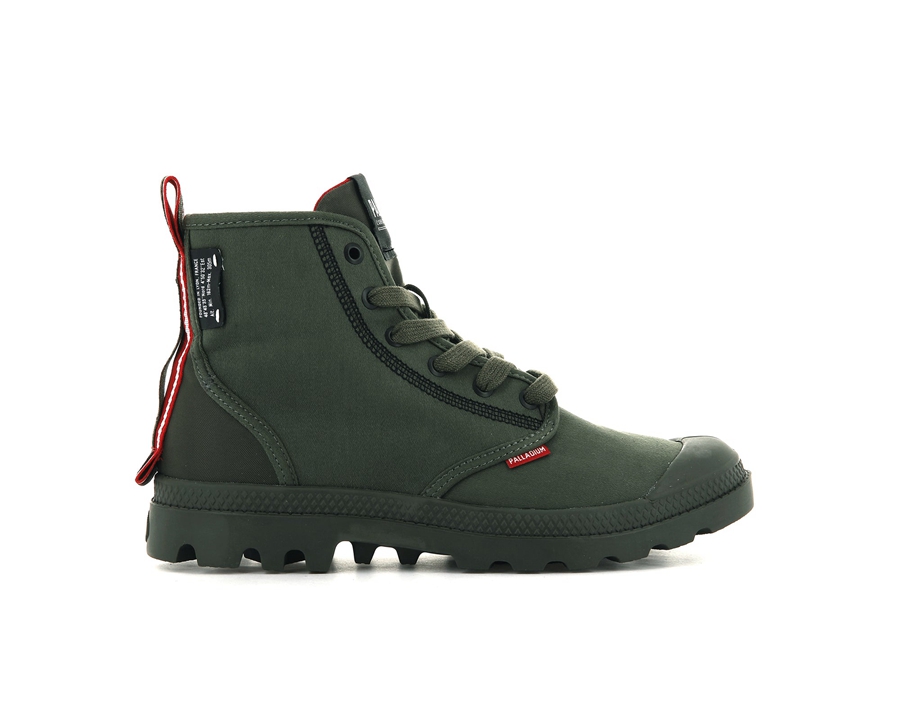 Palladium Pampa Dare 2 Survive Olivengrønne | JZW392DK