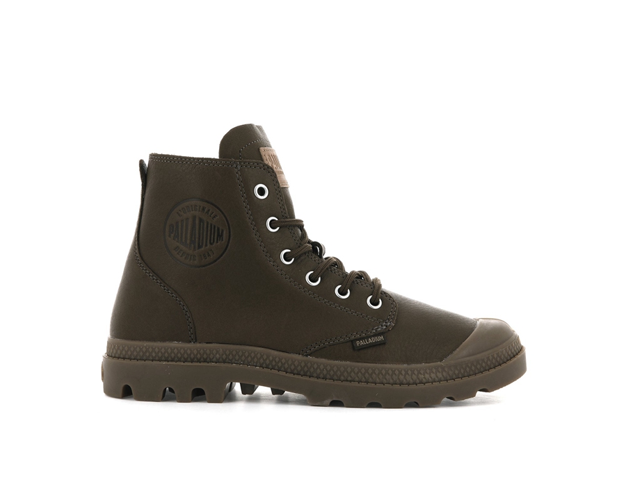 Palladium Pampa Hi Lær Ul Sjokolade | ABW2253CQ