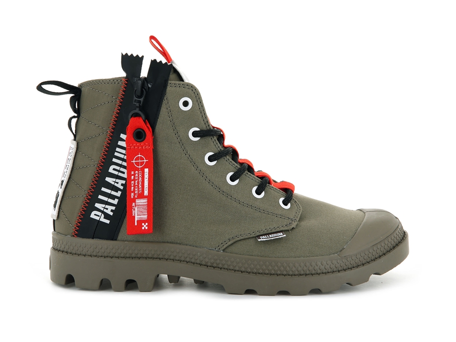 Palladium Pampa Hi Ticket To Earth Grønn | KRR2114IZ