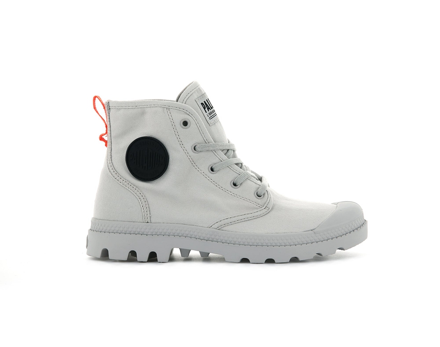 Palladium Pampa Hi Twill Grå | QQG6580NU