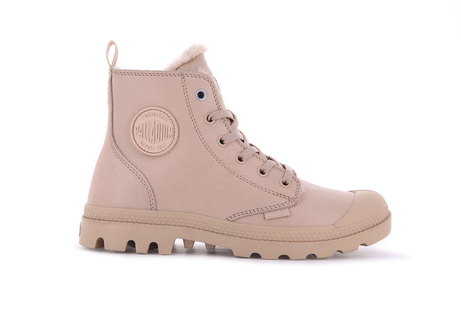 Palladium Pampa Hi Zip Lær S Rosa | SBJ9146LP