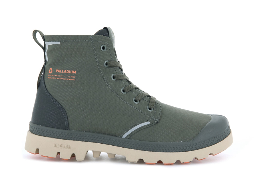 Palladium Pampa Lite+ Recycle Wp+ Olivengrønne | CCB5025PR