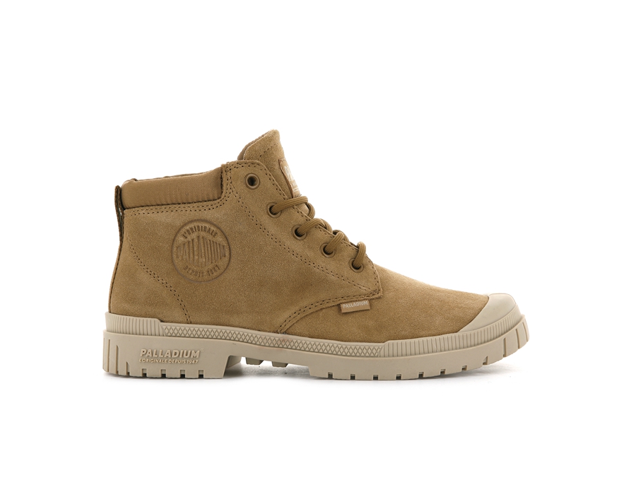 Palladium Pampa Sp20 Cuff Low Brune | HGN8155TN