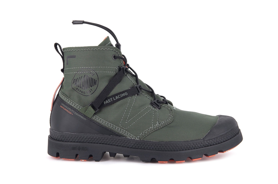 Palladium Pampa Travel Lite+ Vanntette Olivengrønne | SVX6120IG